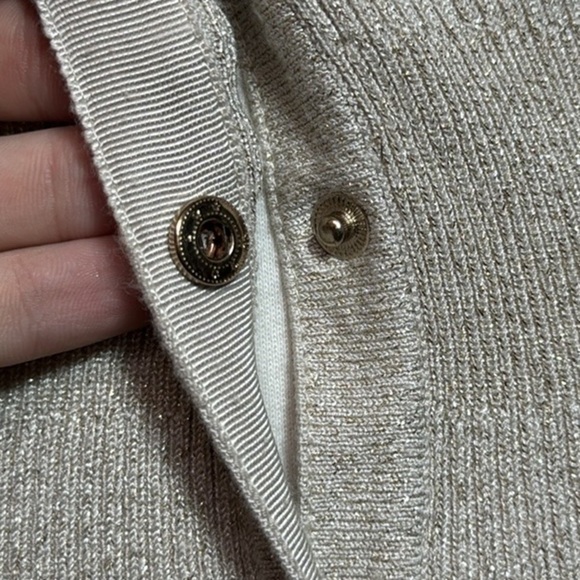 White House Black Market Tall Metallic Cardigan - Picture 5 of 7